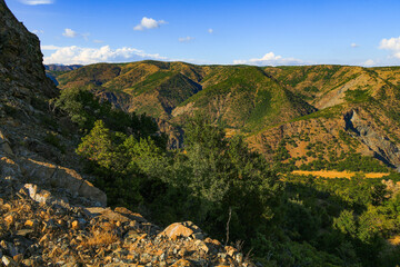 Scenic summer landscape of the Dinaric Alps in Albania, Europe