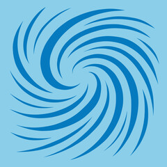 Fototapeta premium Blue swirling vortex graphic abstract spiral representing wind or water flow perfect for weather or science concepts
