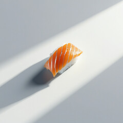 Fresh Salmon Nigiri Sushi on a Clean White Background