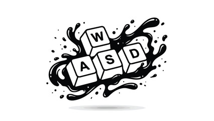 WASD Gaming Keys Splash Art.