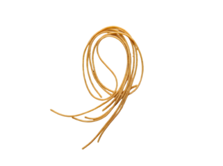 Artistic and Creative Representation of Twisted and Curled Rope in a Minimalist Style