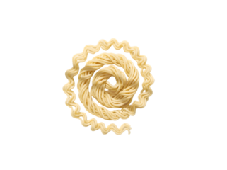 Artistic Spiral of Uncooked Pasta - A Culinary Delight Representing Culinary Adventure and Creativity