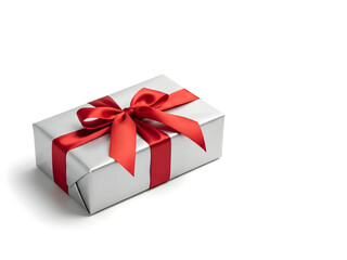 Obraz premium Minimalist Luxury Gift Box on Snow-White Studio Background