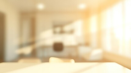 subtle elegance of an office space bathed in ethereal sunlight, an abstract background exuding tranquility and subtle luminescence for creative compositions
