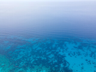 Aerial view of Lefkada near Pefkoulia beach, Greece