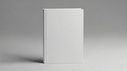 Blank Book Cover Mockup Realistic White Paperback for Novel Design & Publishing Templates