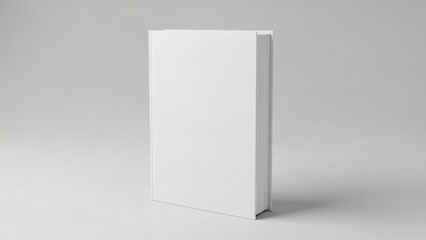 Blank White Book Cover Mockup for Novel Design, Publishing & Branding Projects