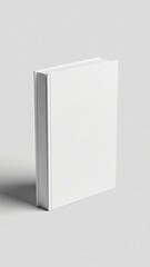 Fototapeta premium Blank White Book Cover Mockup for Novel Design & Publishing Templates PSD Download