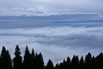 View from above the clouds