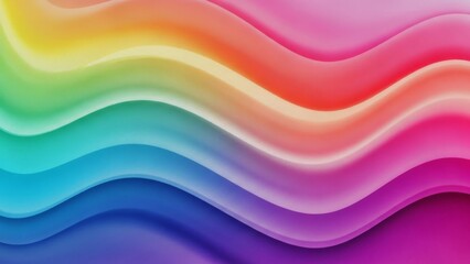 Fototapeta premium Colorful Smooth Wave Gradient with Grain Overlay Texture