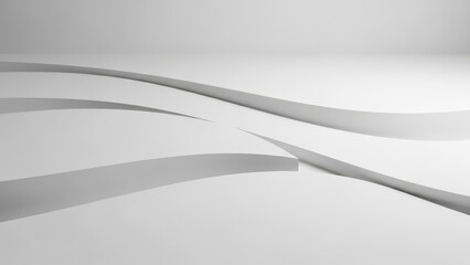 Luxury White Clean Background with Minimal Curvature