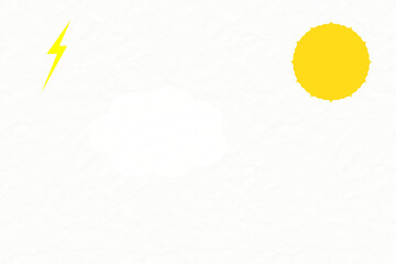 Sunny Cloudy Sky Icon Background