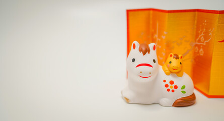 午年のお正月素材（年賀状素材）