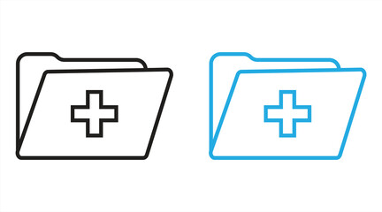 folder icon, eps 10, vector illustration
