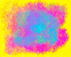 Vivid hues blend.  A textured backdrop.  Bright tones create depth.  Abstract design.  Colorful pattern.  Artistic impression.  Visual appeal.  Dynamic composition