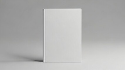 Blank Book Cover Mockup Realistic White Paperback for Novel Design & Publishing Templates