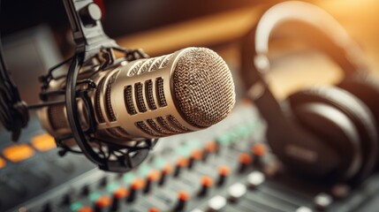 Laptop computer with microphone on the air for video conference calling.