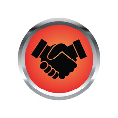 Handshake icon design template