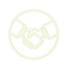 Handshake icon design template