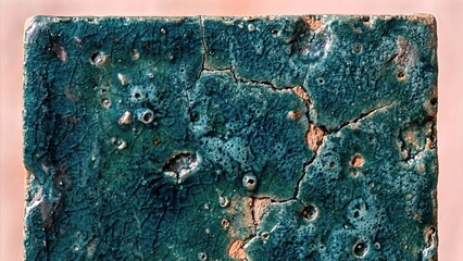 Close-Up Texture of Rusted Metal Surface Detail