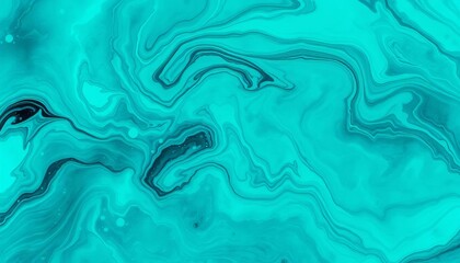 Obraz premium Swirling turquoise and teal watercolor washes, creating an ethereal underwater scene, aqua, design