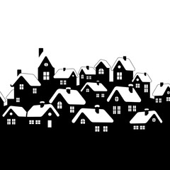 vector illustration of houses