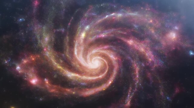 Mesmerizing spiral galaxy, a cosmic wonder ablaze with vibrant starlight and swirling nebulae, illuminating the mysterious depths of the universe in a brilliant display of celestial artistry