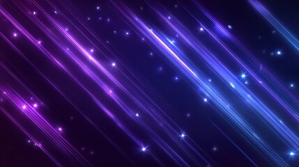 Abstract diagonal light streaks with bokeh elements creating a vibrant colorful, futuristic digital wallpaper