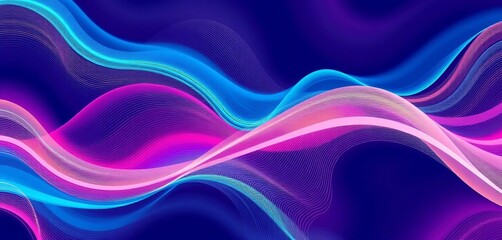 Abstract wavy lines forming a dynamic, flowing vector pattern,  line,  clean