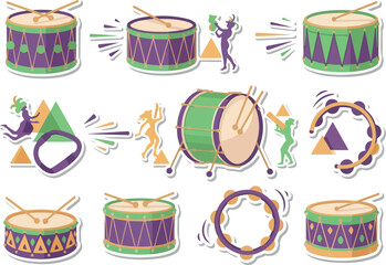 Mardi Gras Drummers Festive Celebration of Rhythm and Culture
