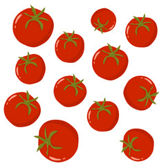 Seamless Red Tomato Pattern Tile Graphics