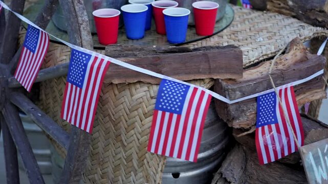 Bebidas Celebracion 4 de Julio, Patriotico USA Estados Unidos de America , independencia