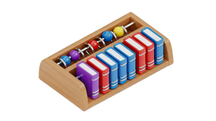 Abacus and Books: Education and Learning Concept