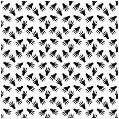 Squirrel Paw Print Vector,Squirrel Paw Mark Illustration,wild animal paw prints background.