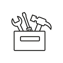 Toolbox Icon,Hardware Toolbox Symbol,Workshop Toolbox UI Icon