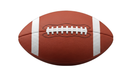 American Football Isolated on White Background
