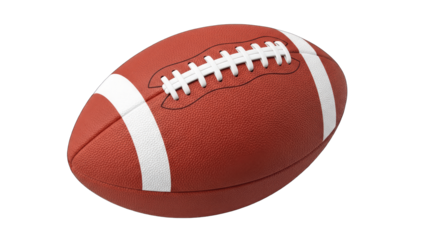 American Football Isolated on White Background