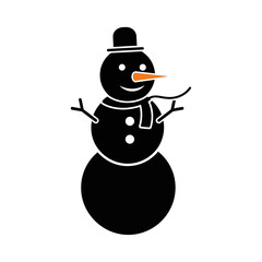snowman with hat