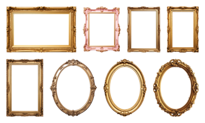 Elegant vintage ornate frames collection
