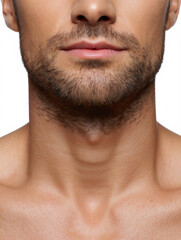 Obraz premium Short Stubble Beard Shape — Isolated on transparent PNG Background