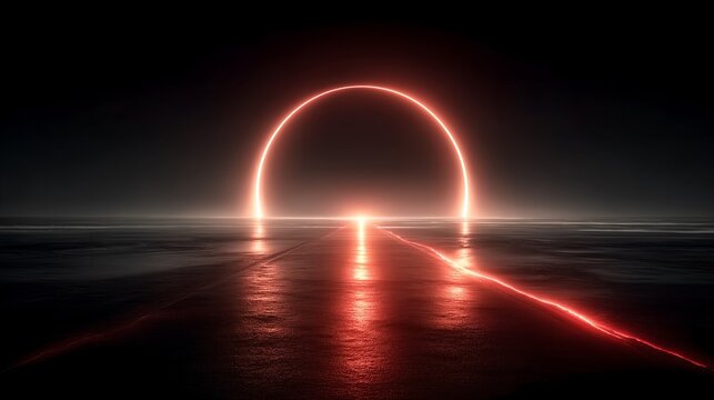 Horror fantasy adventure theme, a gate portal to a stranger world filled with a sense of mystery, wallpaper background illustration poster in light and shadow