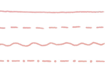 シンプルなくすみピンクのラインセット