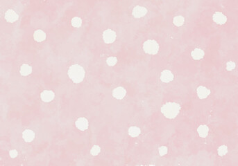 手描きドット背景（ピンク×白）