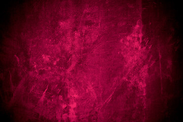 Old wall texture cement dark black pink background abstract grey color design are light with white gradient background.