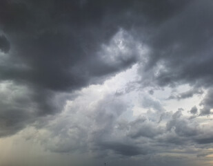 Dark Storm Clouds in Dramatic Sky