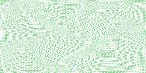 simple green outline square dot wave pattern for banner poster background.