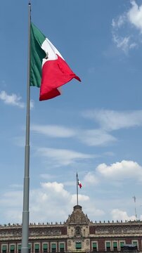 flags in the city