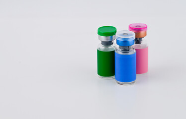 Close up of Glass Vials 