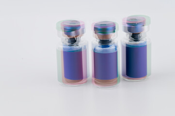 Close up of Glass Vials 