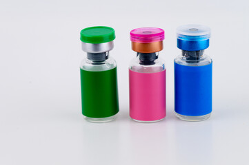 Close up of Glass Vials 